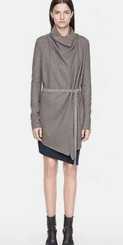 Helmut Lang Sonar 100% Wool Cardigan Sweater Jacket Taupe ( S )