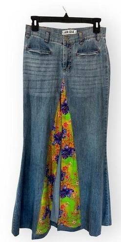 I am gia denim maxi skirt size small