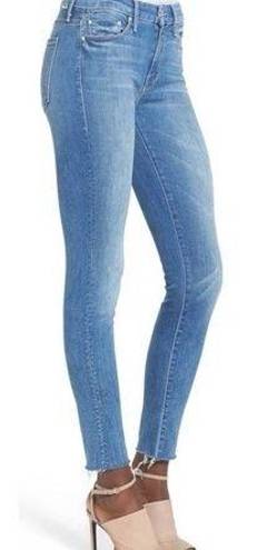 Birds of Paradise Mother The Looker Ankle Fray Mid Rise Skinny leg  Jeans Size 26