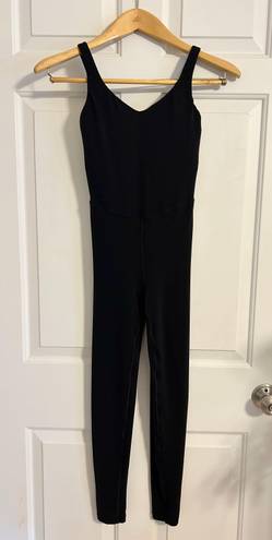 Aerie Offline By Real Me Low Key Full Length Legging Tank Jumpsuit Black Small