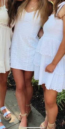 EXPRESS White Lace Mini Dress