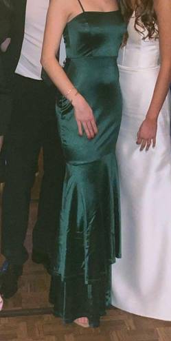 Lulus Lulu’s Velvet Green Gown