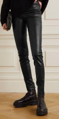 The Row  Moto Pant No Zip in Stretch Leather
