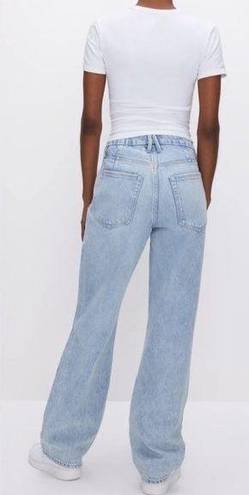 Good American NWT  Good '90s Ripped High Waist Relaxed Jeans GNIC999T Blue953 6