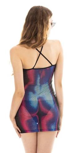 Cape Clique Body Heat Map Print Bodycon Dress, Small - NWOT