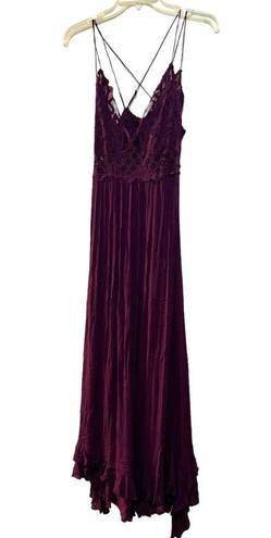 Free People  One Adella Maxi Slip plum