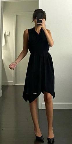 ALLSAINTS Odessa Crossover Waist Tie Dress Black Size S Retail $228