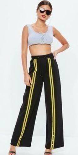 Missguided Jersey Popper Front Stripe Jogger