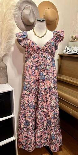 Tuckernuck  HYACINTH HOUSE Pink Floral Sheridan Maxi Dress