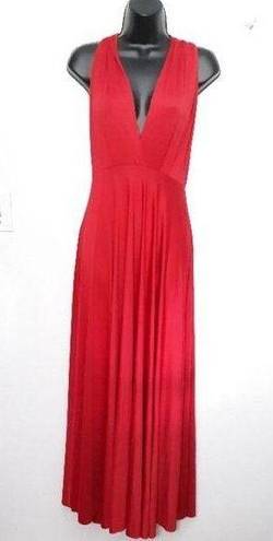 infinity Red backless  maxi dress