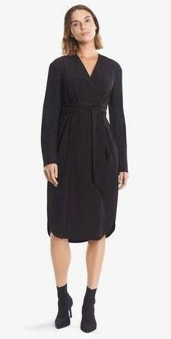 MM.LaFleur  Gosia Dress in Black Wave Crepe Size 6 NEW NWT