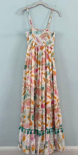 Anthropologie Tiered Cotton Maxi Dress