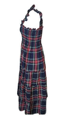 Hill House Ellie Nap Dress Navy Tartan Plaid Limited Edition Size Small