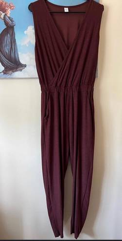 Old Navy Active Burgundy Jumpsuit