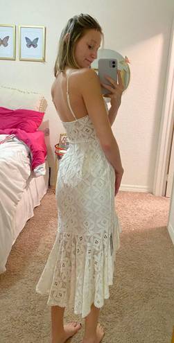 Angel Biba White Lacy Dress