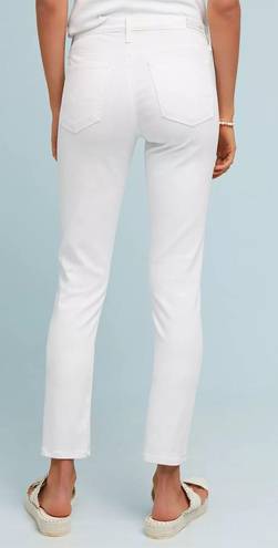 AG Adriano Goldschmied The Abbey Mid-Rise Super Skinny White Ankle Jeans