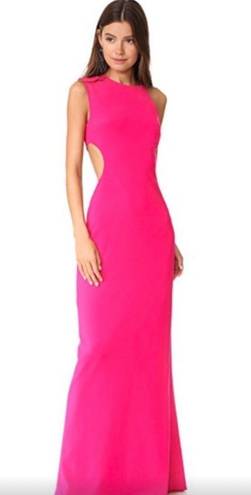 Halston Heritage Halston Pink Cutout Formal Gown Revolve