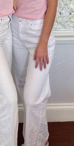 H&M White Wide Leg Jeans