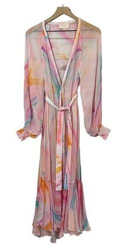 Rococo  Sand Davina Robe Dress - Pink Multi - XS