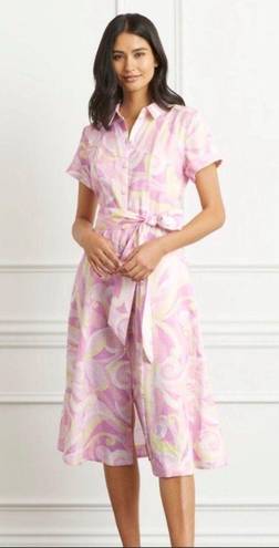 Hill House NWT  The Lilly Dress Candy Kaleidoscope Print Midi Dress Size XXS