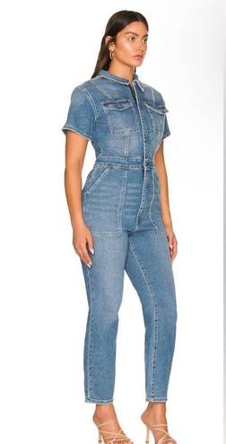 Good American  Fit For Success Denim Jumpsuit // NWT