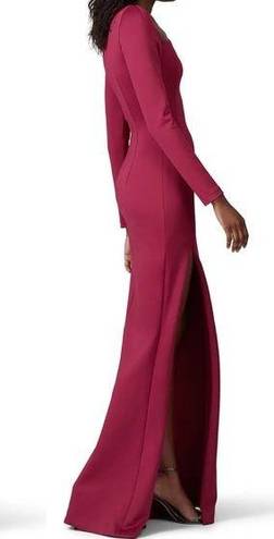 Black Halo  Akasha Gown in Dark Fucasia color sz 10