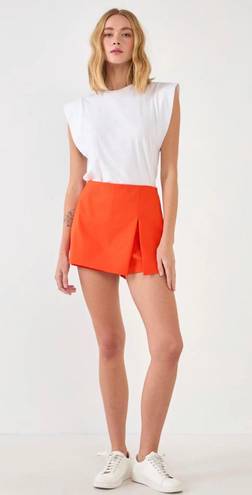 English Factory Orange  Slit Detail Skort