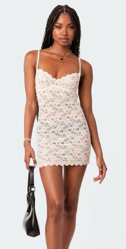 Edikted White Lace Dress