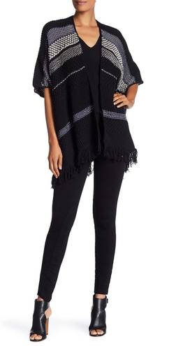 Joie Jolana women’s slouchy fringe hem open knit cardigan size XXS S