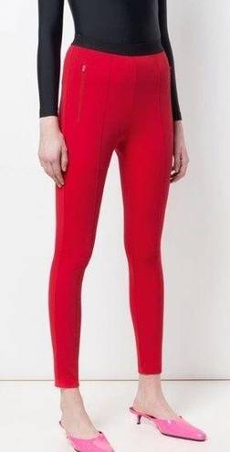 Balenciaga  Red Logo Waistband Leggings