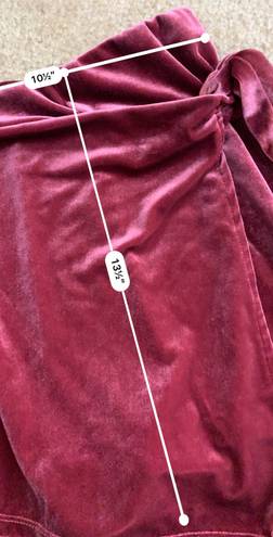 American Threads Wrap Velvet Maroon Purple Skort