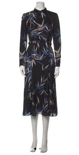 Equipment  Printed Long Sleeve Dress, Size 4, Retail $495