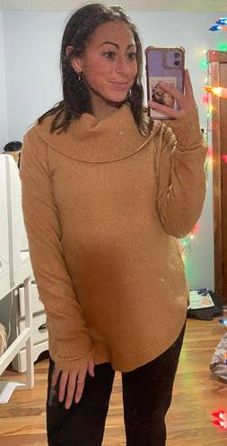 Tahari Tan Turtle Neck Sweater