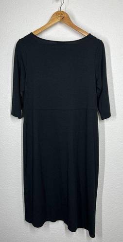 J.Jill  Black Wearever Asymmetric Hem Dress