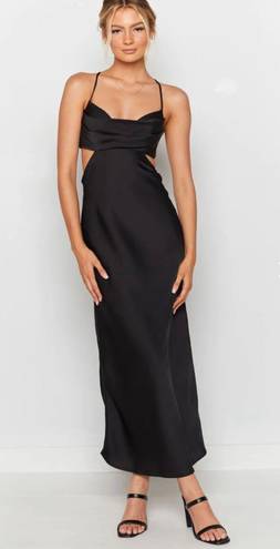 Beginning Boutique Taleah Cut Out Maxi Dress Black