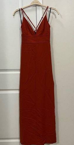 ALC Frank A.L.C. Orange Crepe Margot Gown Size 2 US $595