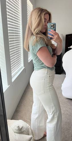 H&M white Straight Leg Jeans