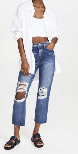 L'Agence NWT L’ Agence Denim Adele High Rise Crop Stove Pipe Jeans Newberry Blue Size 29