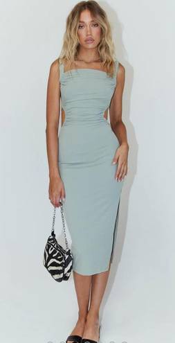 Princess Polly LAINEY MIDI DRESS SAGE