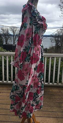 INC  INTERNATIONAL CONCEPTS Plus Size Floral-Print Ruffled Maxi Dress - Size 1X.