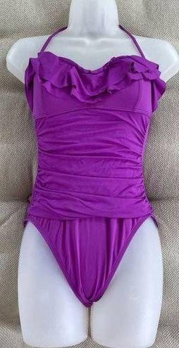 La Blanca  Violet Purple One Piece Swimsuit 8