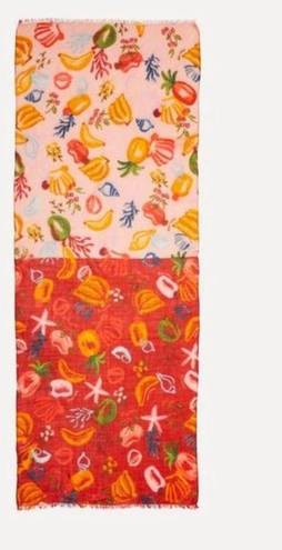 Farm Rio  Mixed Fruits Ocean Scarf