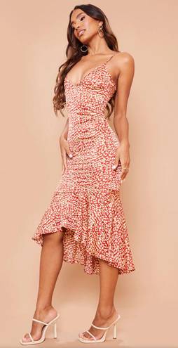 Pretty Little Thing Leopard Print Midi Dress