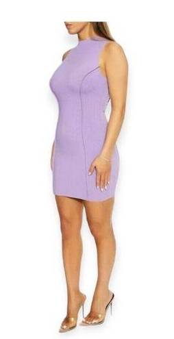 Naked Wardrobe  Lilac Snatched & Sexy Sleeveless BodyCon Dress lavender