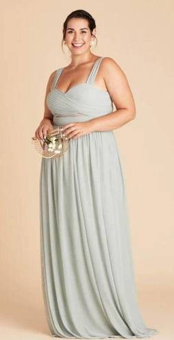 Birdy Grey Elyse Bridesmaid Dress Sage Green Mesh Size 1X