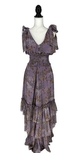 Alexis  Clemence Dress In Purple Bouquet