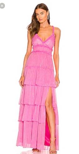 Amanda Uprichard Hot Pink Maxi Dress