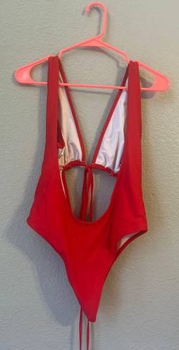 SheIn Sexy Red One Piece Swimsuit