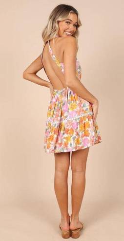 Petal and Pup  Raffael High Neck Open Back Mini Dress Medium