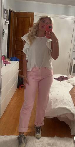 ZARA light pink jeans